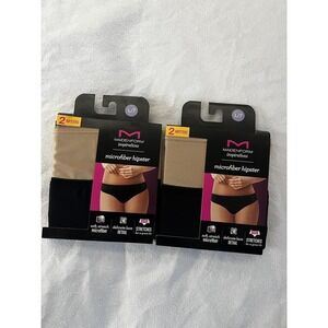 NEW Maidenform Panty Hipster Inspirations Microfiber Multicolor 4 Pair Large